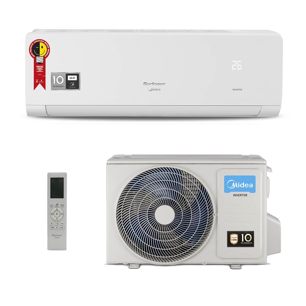 Ar-Condicionado Split HW Inverter Springer Midea Xtreme Save Connect 9.000 BTUs Só Frio 220V