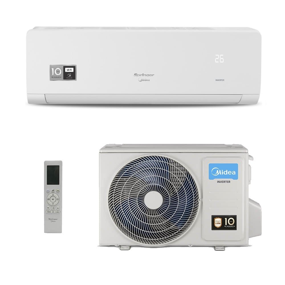 Ar-Condicionado Split HW Inverter Springer Midea Xtreme Save Connect C 12.000 BTUs Quente/Frio 220V