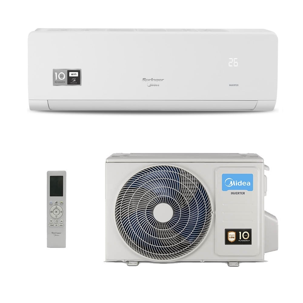 Ar-Condicionado Split HW Inverter Springer Midea Xtreme Save Connect C 18.000 BTUs Só Frio 220V