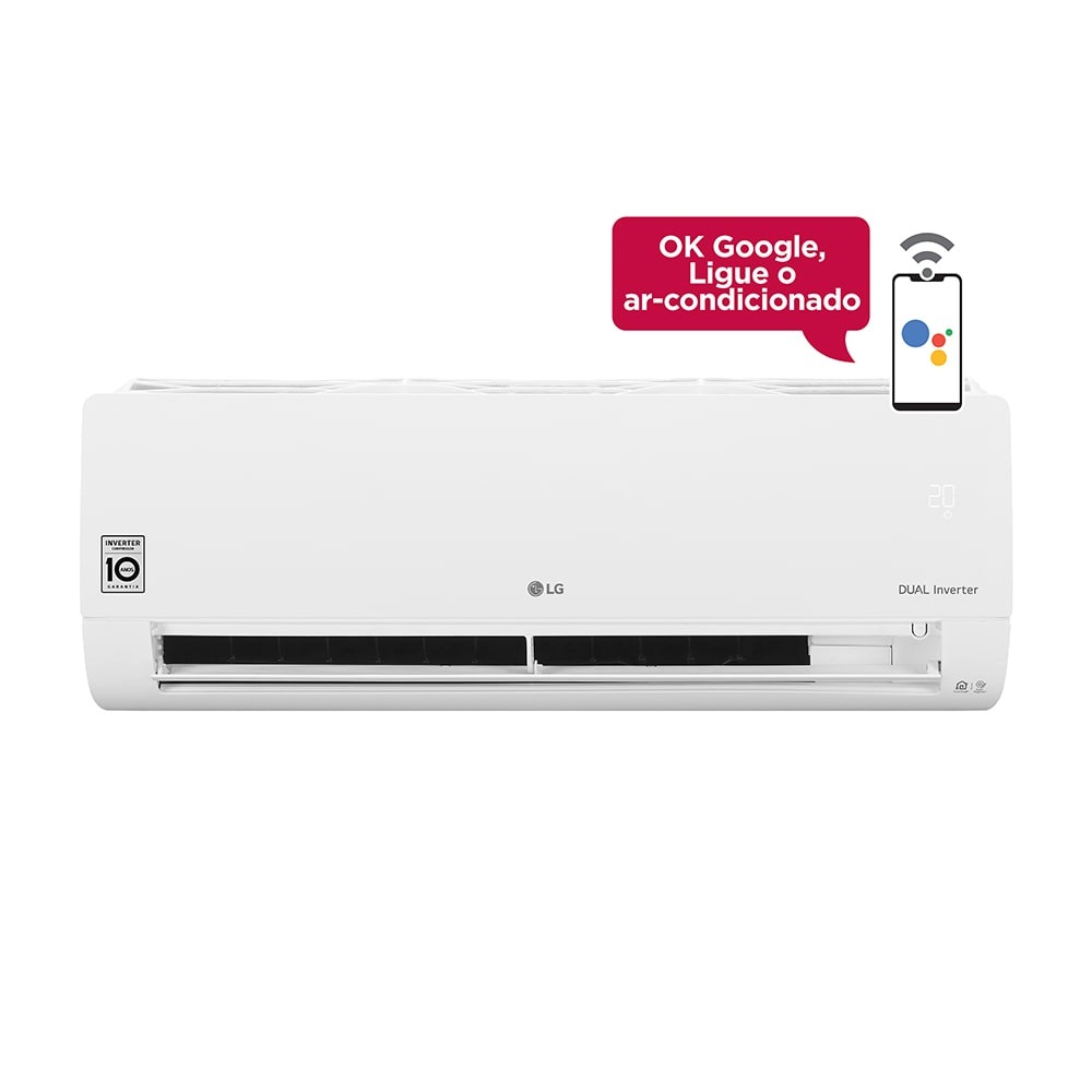 Ar-Condicionado Split HW LG Dual Inverter Voice 9000 BTUs Só Frio 220V