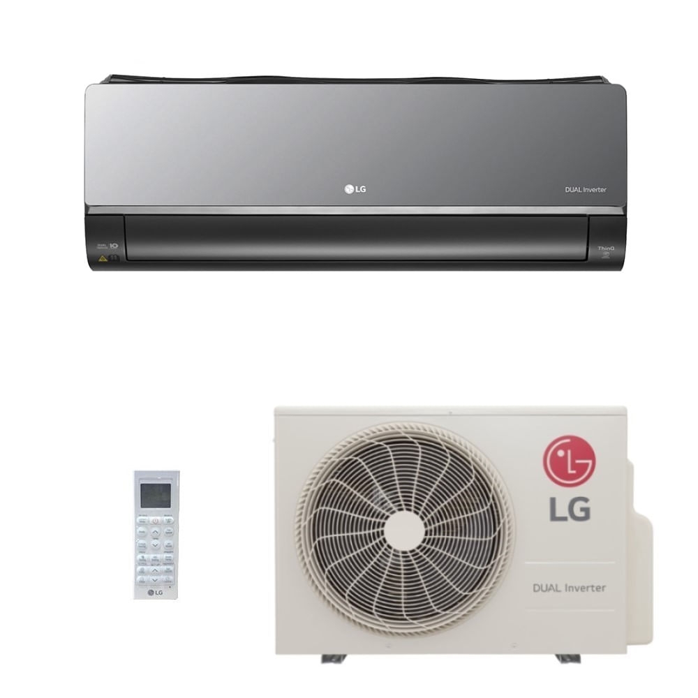 Ar Condicionado Split HW LG Dual Inverter Voice Artcool UV Nano 24.000 BTUs Quente e Frio 220V