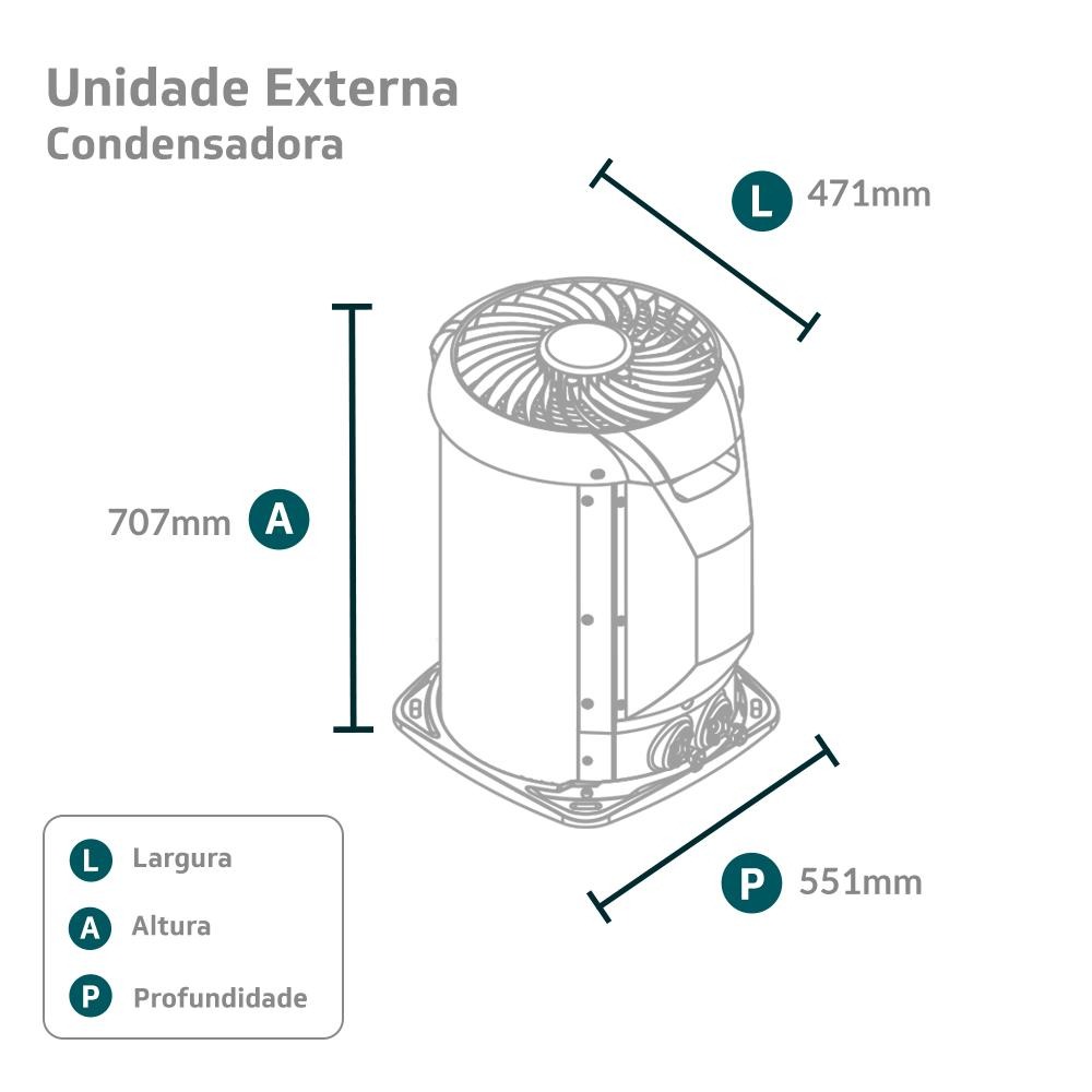 Ar-Condicionado Split HW Springer Midea AirVolution 22.000 BTUs R-32 Só Frio 220V