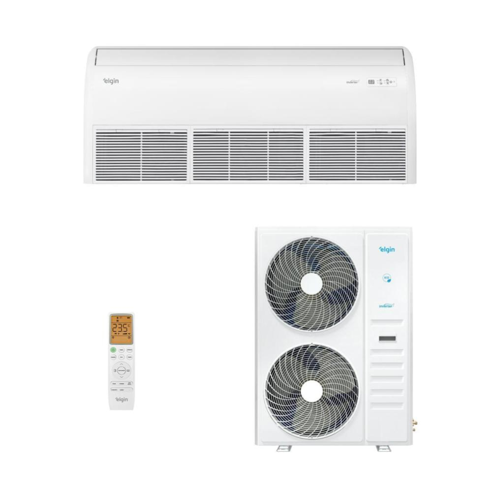 Ar-Condicionado Split Piso Teto Inverter Wi-Fi R-32 Elgin 56.000 BTUs Só Frio 220V Monofásico Ar-Condicionado Split Piso Teto Inverter Wi-Fi R-32 Elgin 56.000 BTUs Só Frio 220V Monofásico