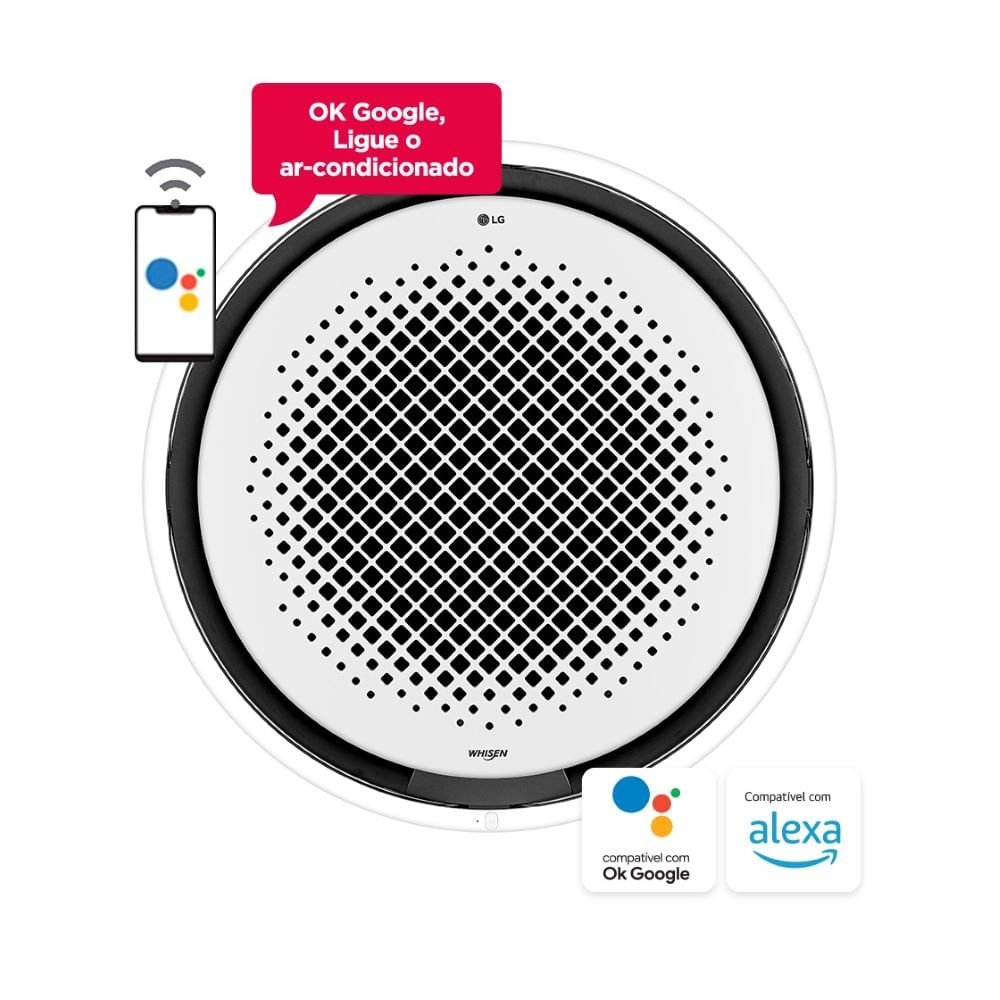 Ar-Condicionado Split Round Cassete Inverter LG Quente/Frio 60.000 BTUs 220V Monofásico