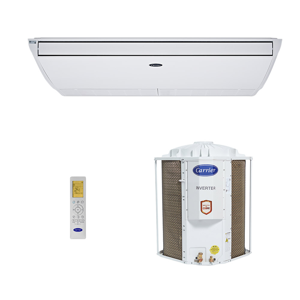 Ar-Condicionado Split Teto Inverter Xpower Carrier 58.000 BTUs R-32 Quente/Frio 220V Monofásico