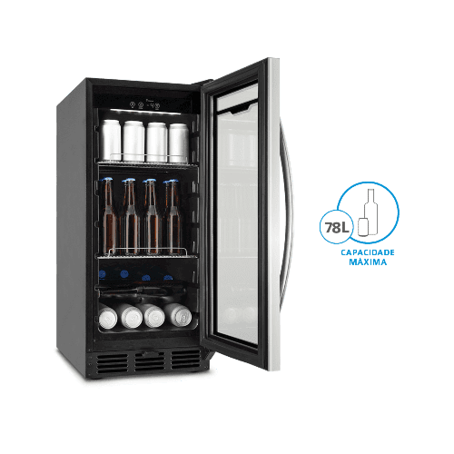 Cervejeira Midea Liva Inox 78 Litros 127V