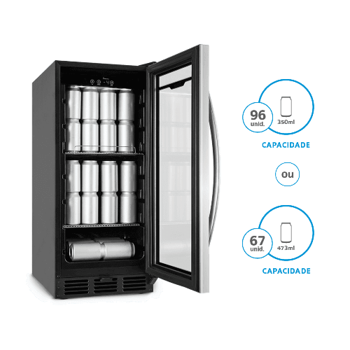 Cervejeira Midea Liva Inox 78 Litros 127V