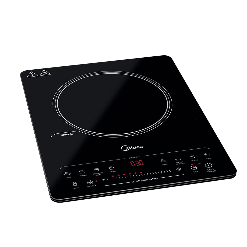 Cooktop 1 Boca Midea Indução Vitrocerâmico 127V