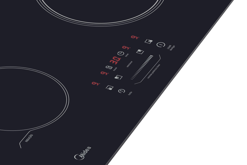 Cooktop 4 Bocas Midea Indução Vitrocerâmico 220V