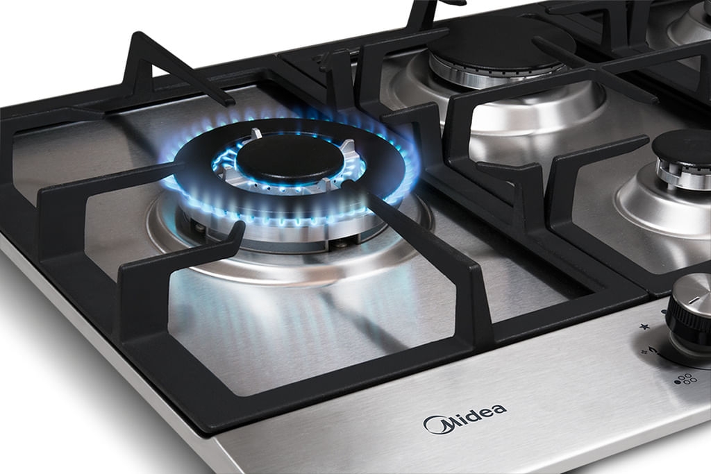 Cooktop Midea 5 Bocas com Tripla Chama Bivolt
