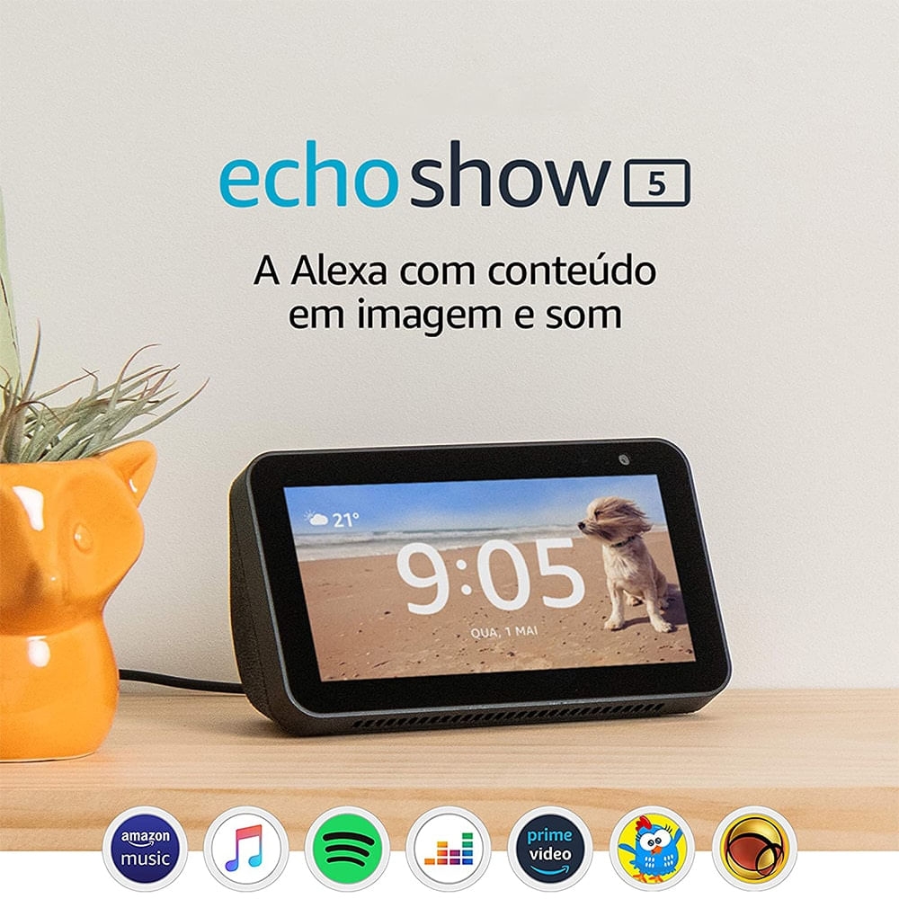 Echo Show 5 Tela 5,5" Smart Speaker com Alexa - Preto