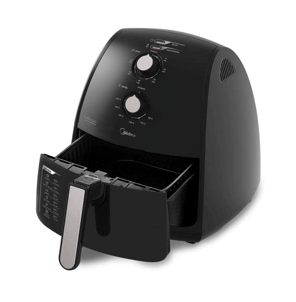 Fritadeira sem Óleo Midea 4 Litros Preta 127V