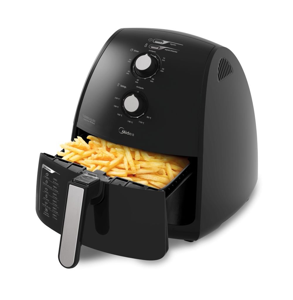Fritadeira sem Óleo Midea 4 Litros Preta 127V