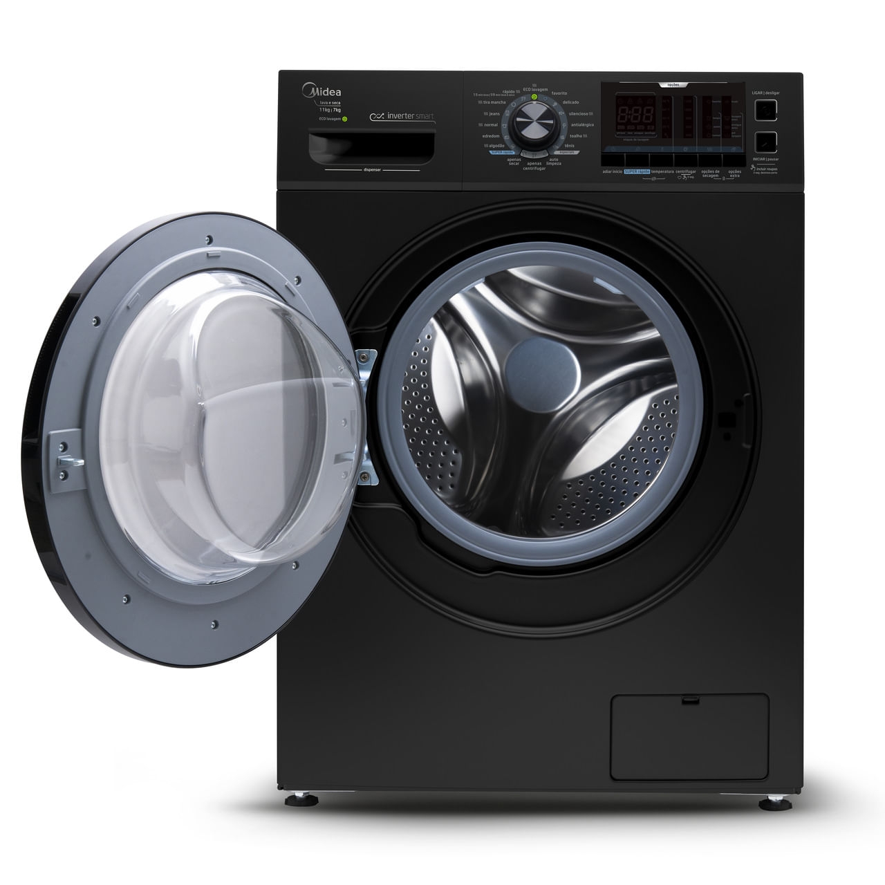 Lava e Seca Midea Storm Wash 11Kg Preto 127V Lava e Seca Midea Storm Wash Inverter 11Kg Preto 127V