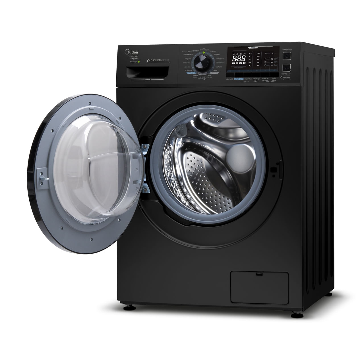 Lava e Seca Midea Storm Wash 11Kg Preto 127V Lava e Seca Midea Storm Wash Inverter 11Kg Preto 127V
