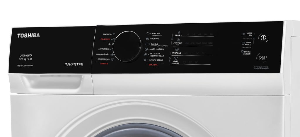 Lava e Seca Toshiba GreatWaves 12,5 Kg Branca 127V