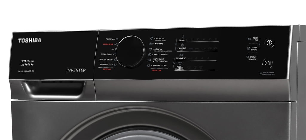Lava e Seca Toshiba GreatWaves 12,5kg Grafite 127V