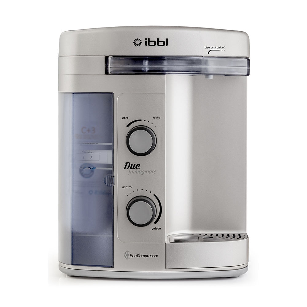 Purificador de Água IBBL Due Immaginare Prata 220V + Refil IBBL C+3 Purificador de Água IBBL Due Immaginare Prata 220V + Refil IBBL C+3