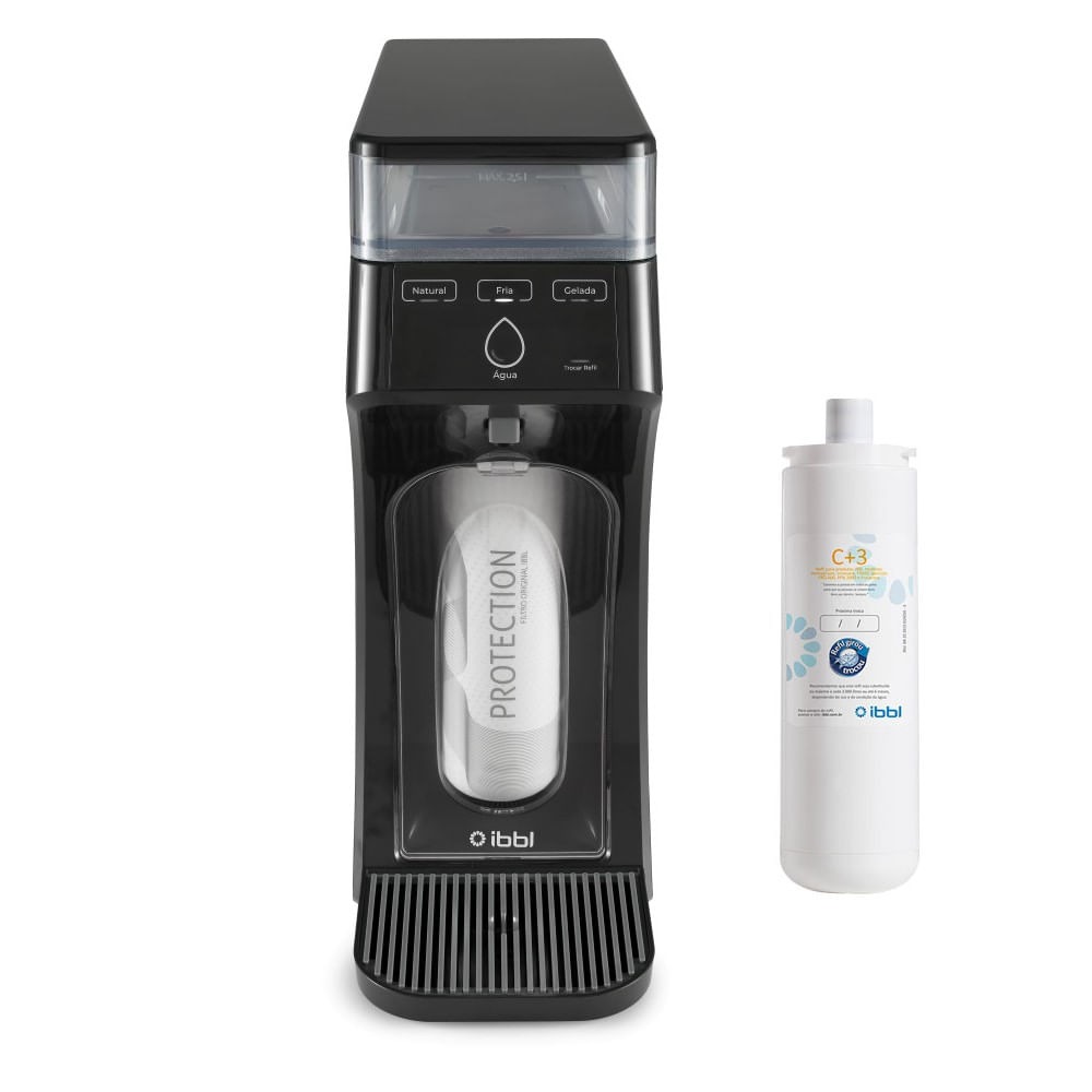 Purificador de Água IBBL E-Due Freedom Grafite Bivolt + Refil IBBL C+3