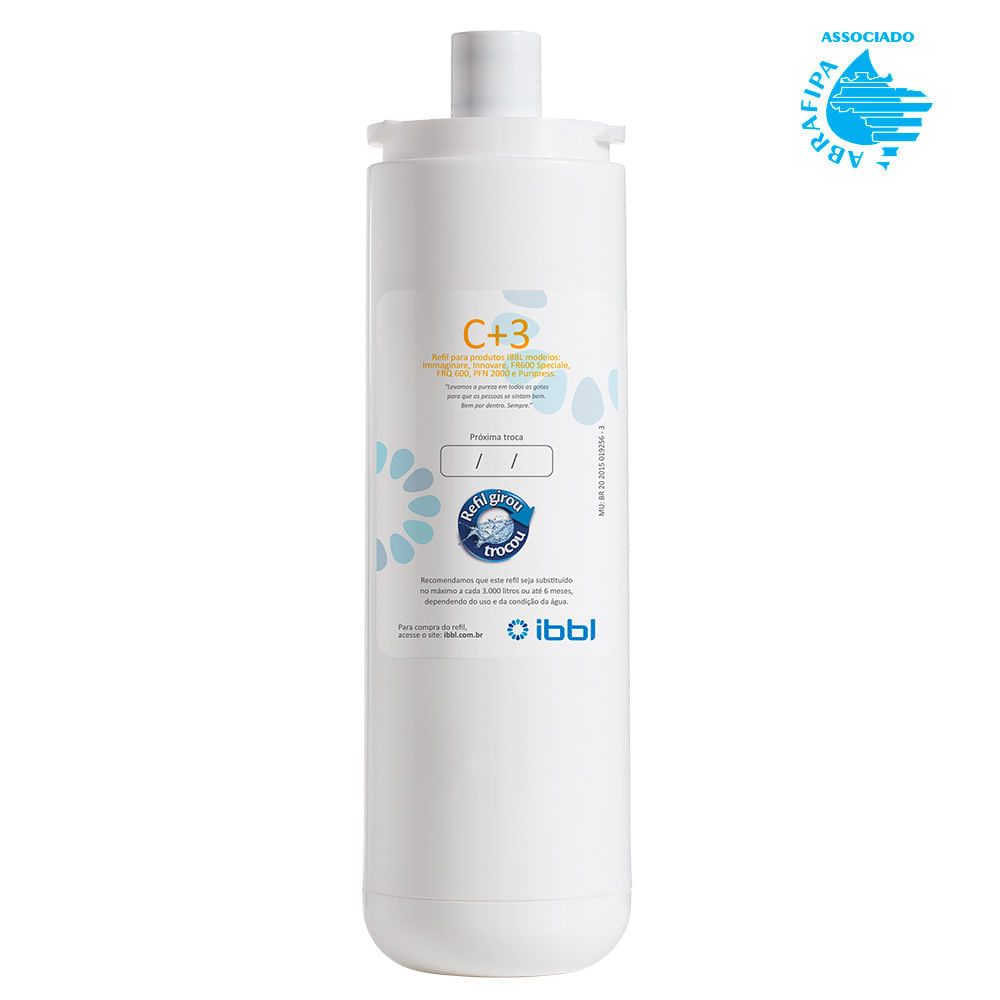 Refil IBBL C+3 para Purificador de Água - AVARIA DE EMBALAGEM