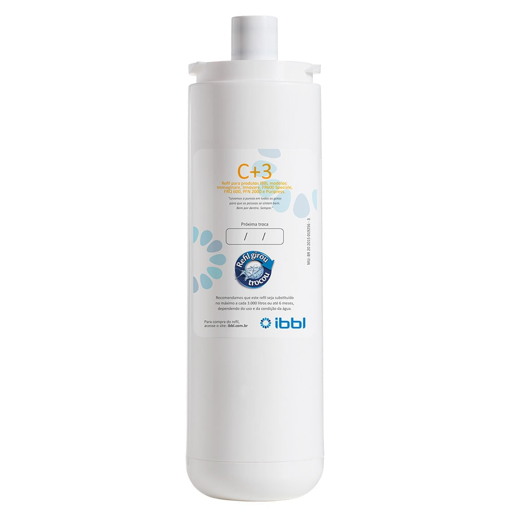 Refil IBBL C+3 para Purificador de Água Refil IBBL C+3 para Purificador de Água