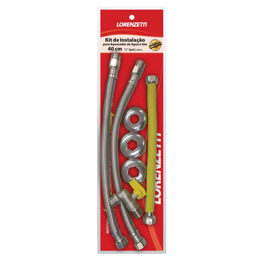 SUC_5000006181-KIT INSTALACAO AQUECEDOR C5 40CM [LORENZETTI] - SUCATA