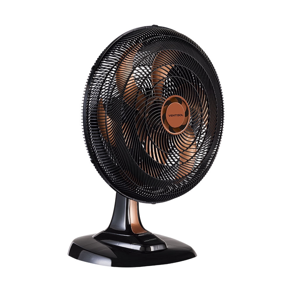 Ventilador De Mesa Ventisol Turbo 6 Pás 50cm Bronze 220V