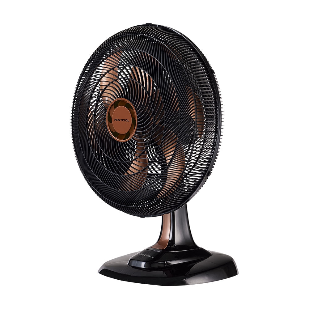 Ventilador De Mesa Ventisol Turbo 6 Pás 50cm Bronze 220V