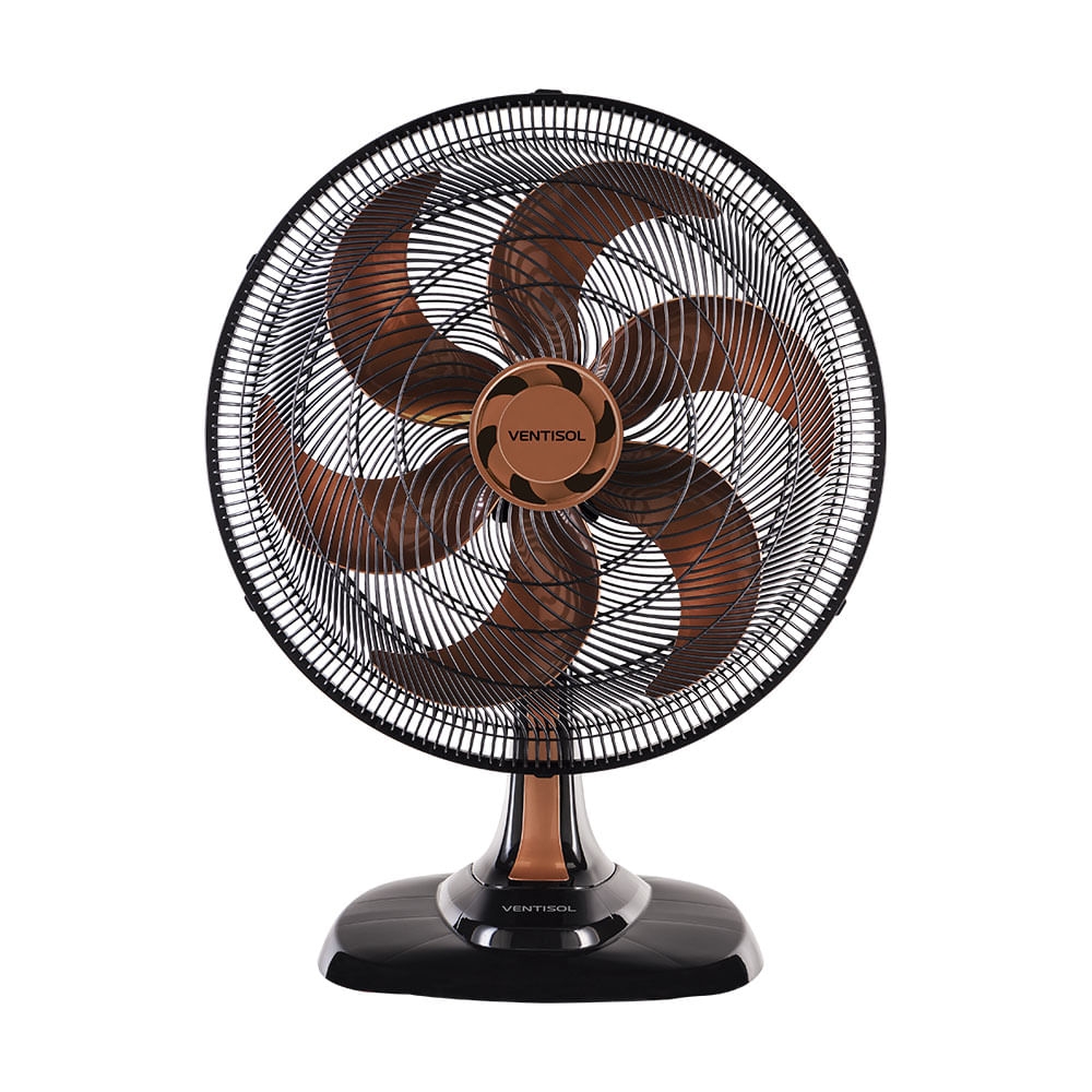 Ventilador De Mesa Ventisol Turbo 6 Pás 50cm Bronze 220V