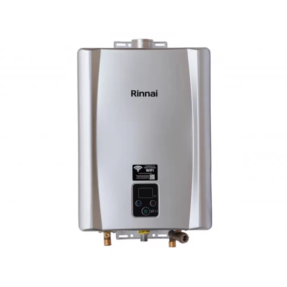 Aquecedor de Água a Gás Rinnai E21 GLP 21 Litros Prata Bivolt
