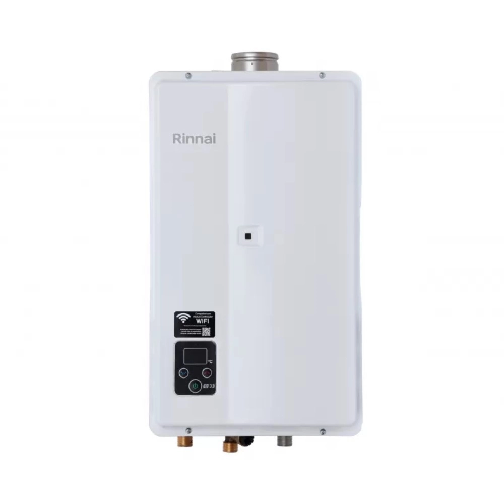 Aquecedor de Água a Gás Rinnai E33 GN 33 Litros Branco Bivolt