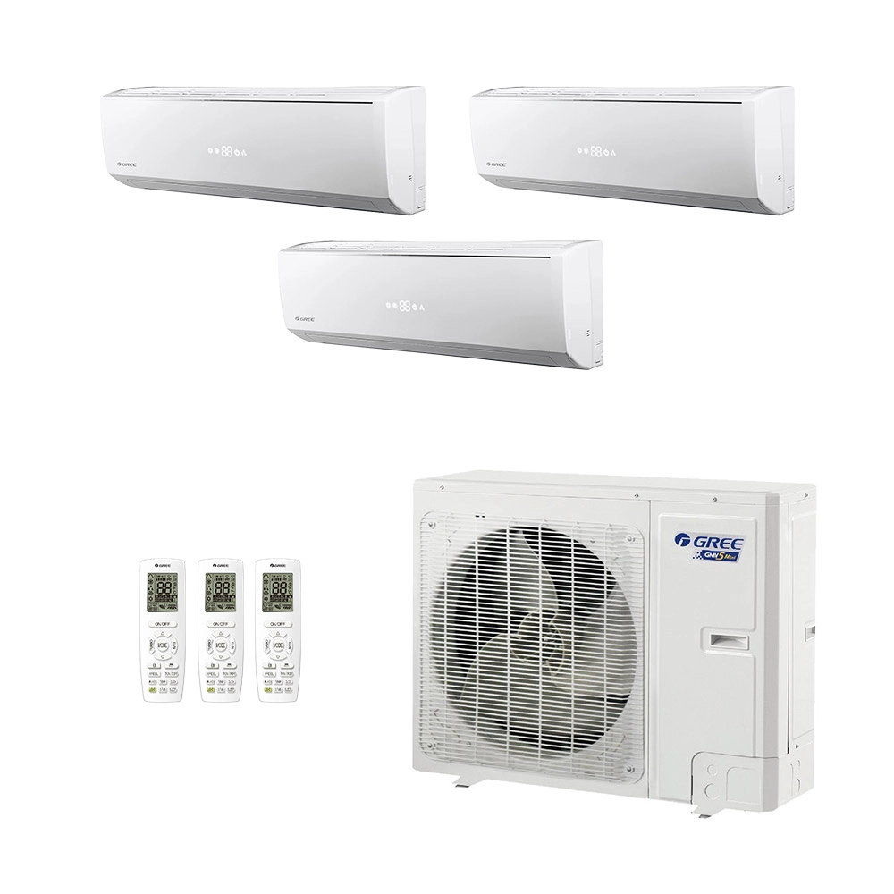 Ar-Condicionado Mini VRF Gree 5HP (2x Evap HW 19.000 + 1x Evap HW 24.000) Quente/Frio 220V