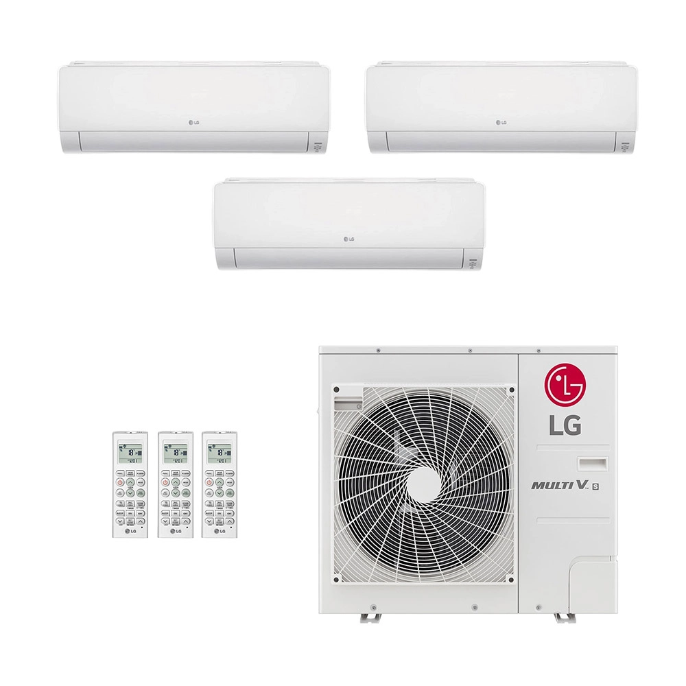 Ar-Condicionado Mini VRF LG 3HP (2x Evap HW 9.000 + 1x Evap HW 12.000) Só Frio 220V