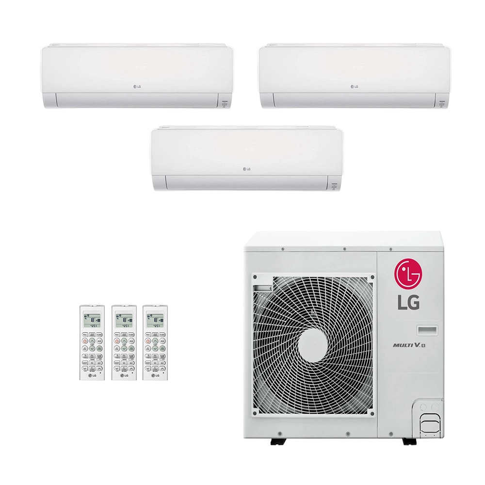 Ar-Condicionado Mini VRF LG 4HP (2x Evap HW 19.000 + 1x Evap HW 24.000) Quente/Frio 220V