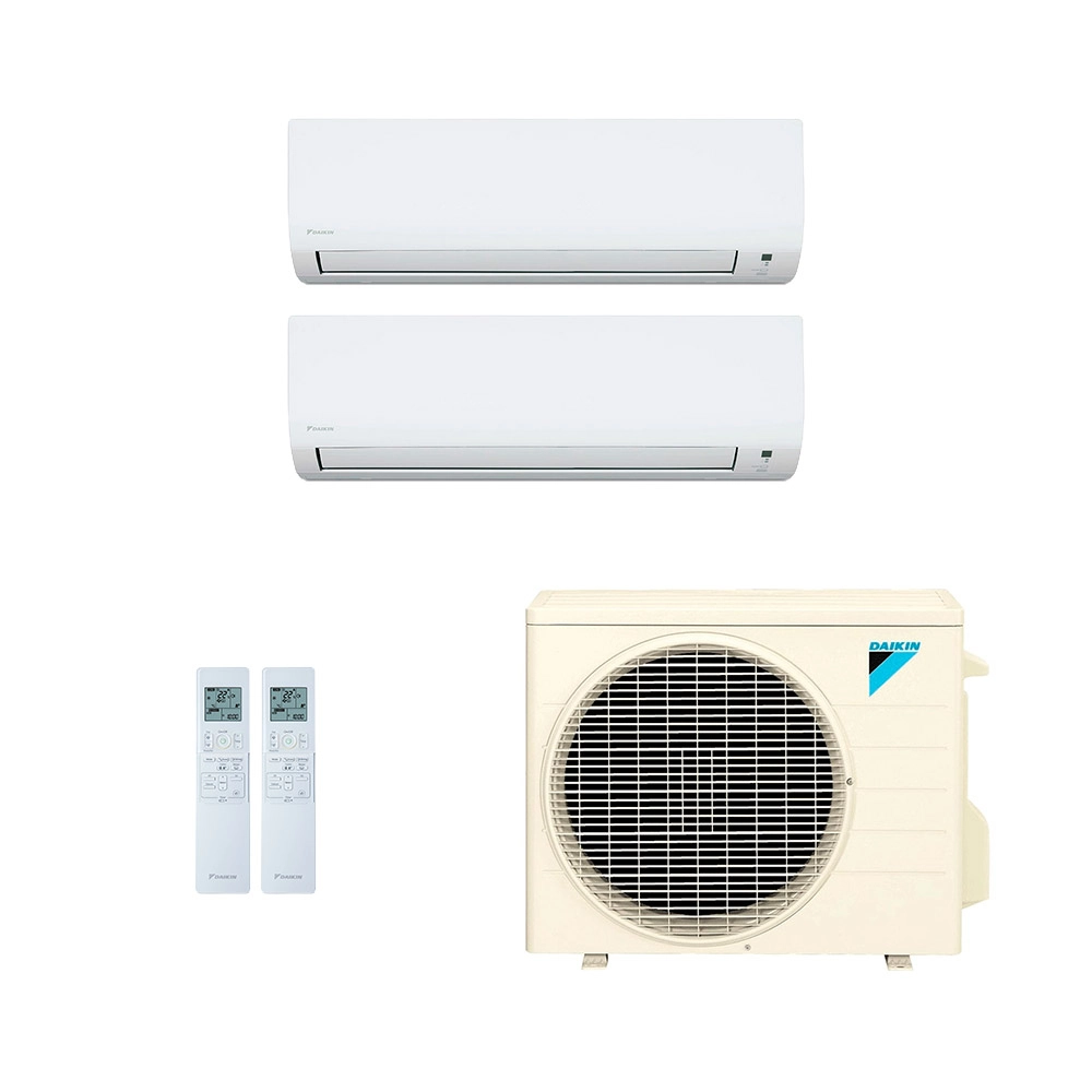 Ar-Condicionado Multi Split Inverter Daikin 18.000 (1x Evap HW 12.000 + 1x Evap HW 18.000) Quente/Frio 220V
