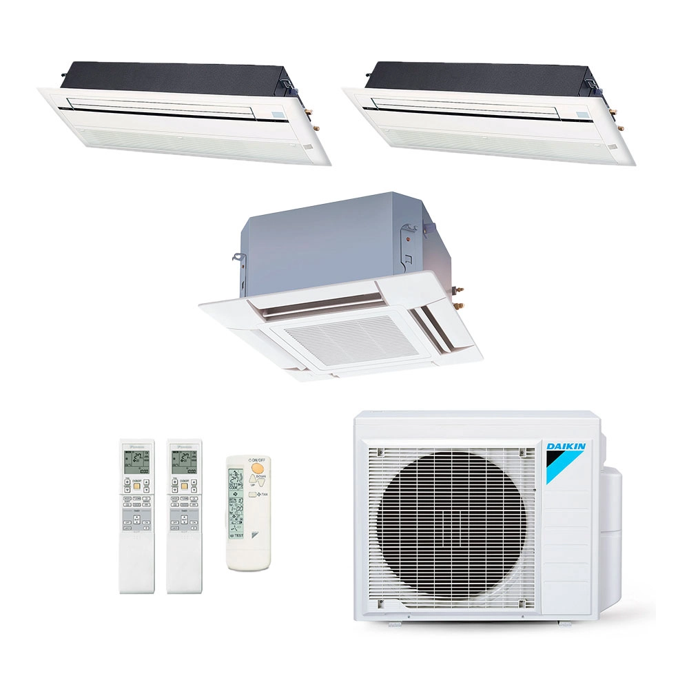Ar-Condicionado Multi Split Inverter Daikin 24.000 (2x Evap Cassete 1 Via 9.000 + 1x Evap Cassete 4 Vias 18.000) Quente/Frio 220V Ar-Condicionado Multi Split Inverter Daikin 24.000 (2x Evap Cassete 1 Via 9.000 + 1x Evap Cassete 4 Vias 18.000) Quente/Frio 220V