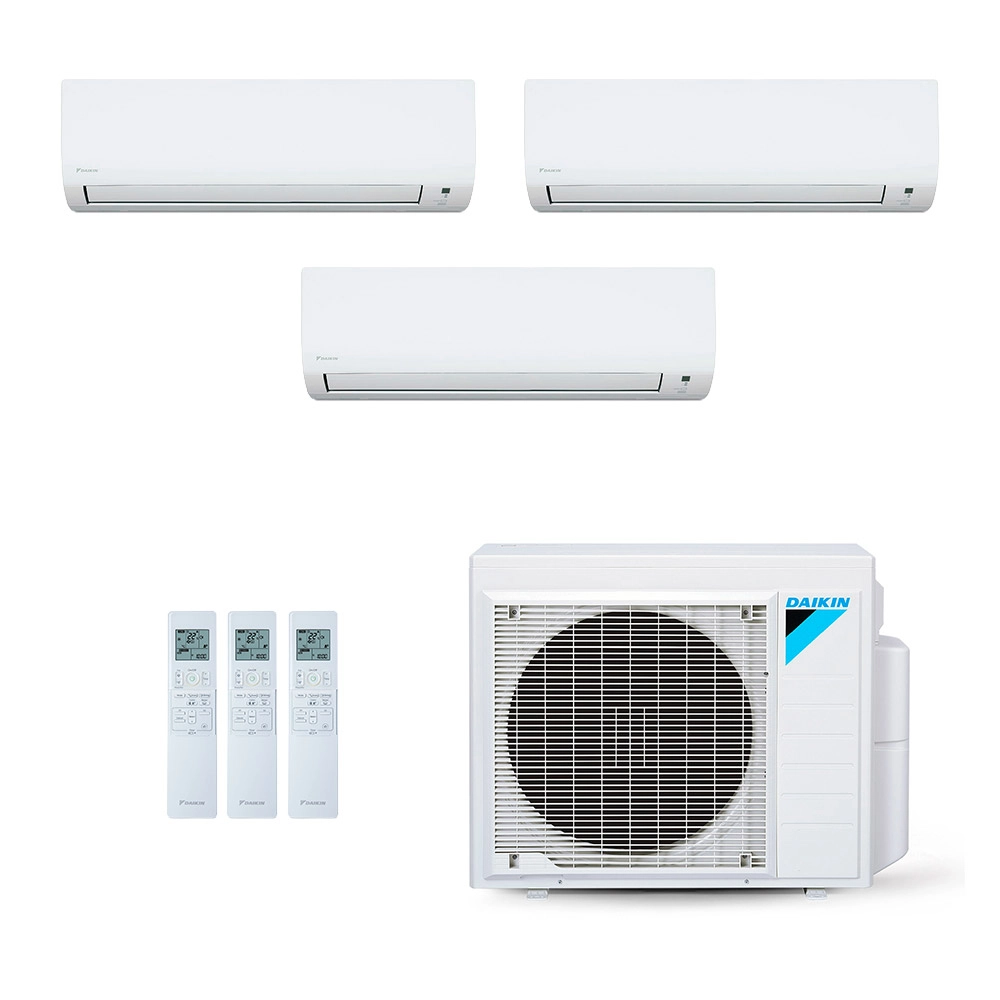 Ar-Condicionado Multi Split Inverter Daikin 24.000 (2x Evap HW 9.000 + 1x Evap HW 18.000) Quente/Frio 220V