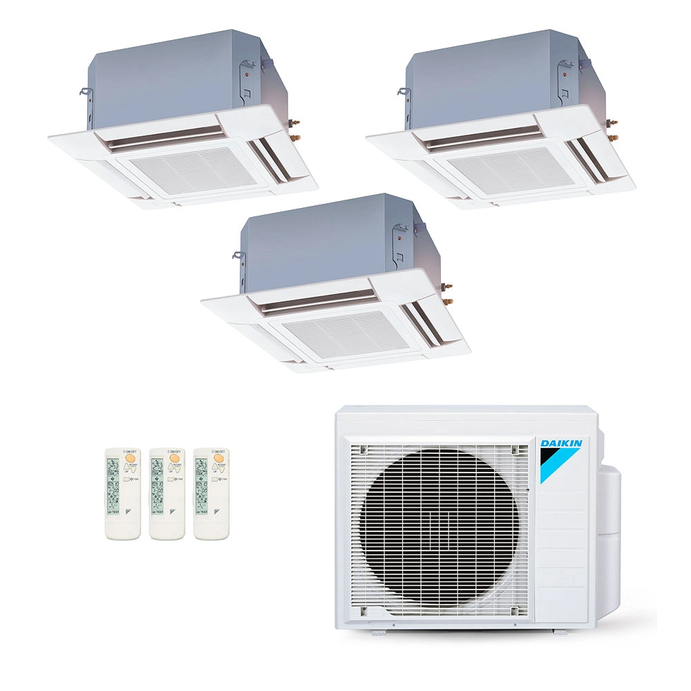 Ar-Condicionado Multi Split Inverter Daikin 28.000 (2x Evap Cassete 4 Vias 9.000 + 1x Evap Cassete 4 Vias 18.000) Quente/Frio 220V Ar-Condicionado Multi Split Inverter Daikin 28.000 (2x Evap Cassete 4 Vias 9.000 + 1x Evap Cassete 4 Vias 18.000) Quente/Frio 220V