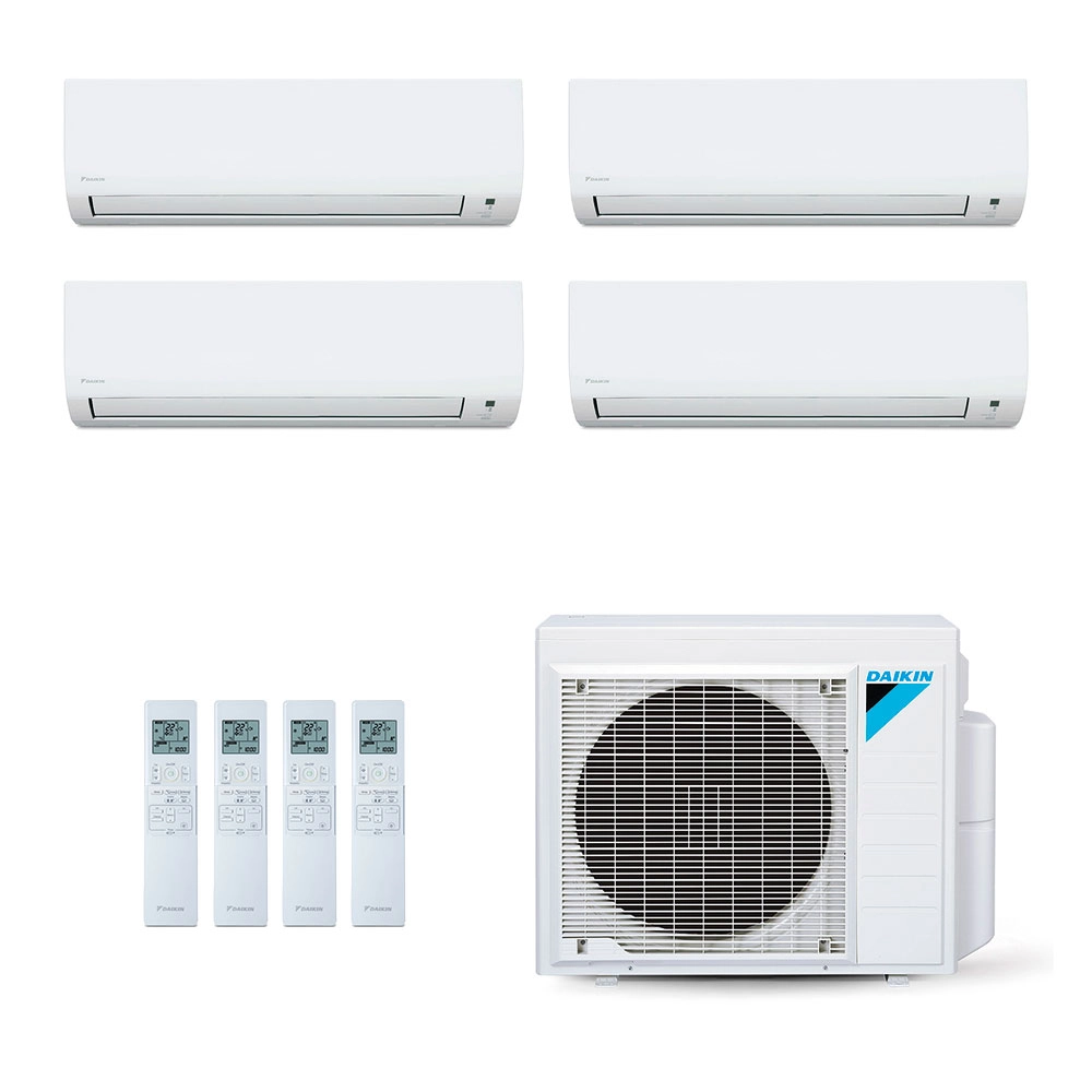 Ar-Condicionado Multi Split Inverter Daikin 34.000 (1x Evap HW 9.000 + 2x Evap HW 12.000 + 1x Evap HW 18.000) Quente/Frio 220V