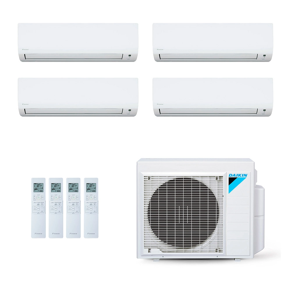 Ar-Condicionado Multi Split Inverter Daikin 34.000 (1x Evap HW 9.000 + 2x Evap HW 12.000 + 1x Evap HW 18.000) Quente/Frio 220V