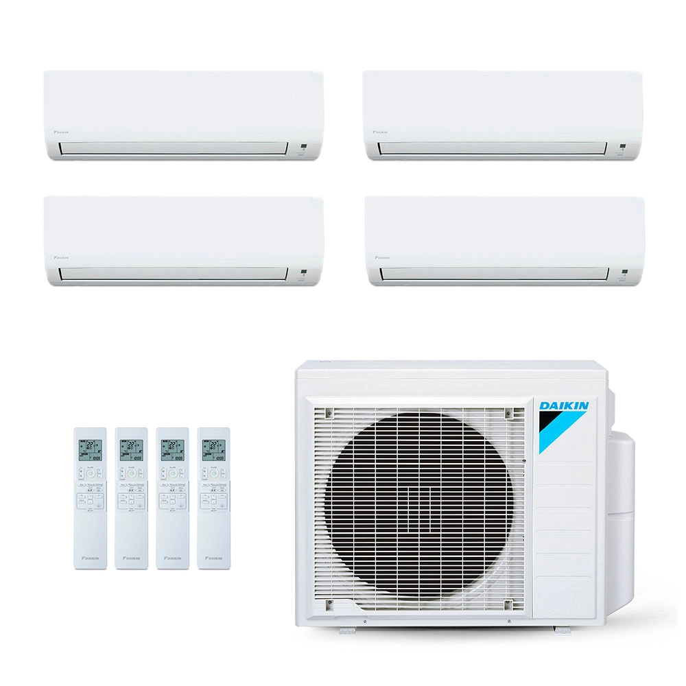 Ar-Condicionado Multi Split Inverter Daikin 34.000 (3x Evap HW 12.000 + 1x Evap HW 18.000) Quente/Frio 220V