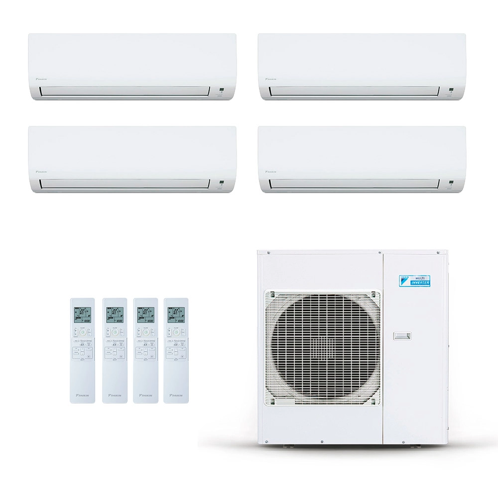 Ar-Condicionado Multi Split Inverter Daikin 38.000 BTUs (3x Evap HW 9.000 + 1x Evap HW 24.000) Quente/Frio 220V