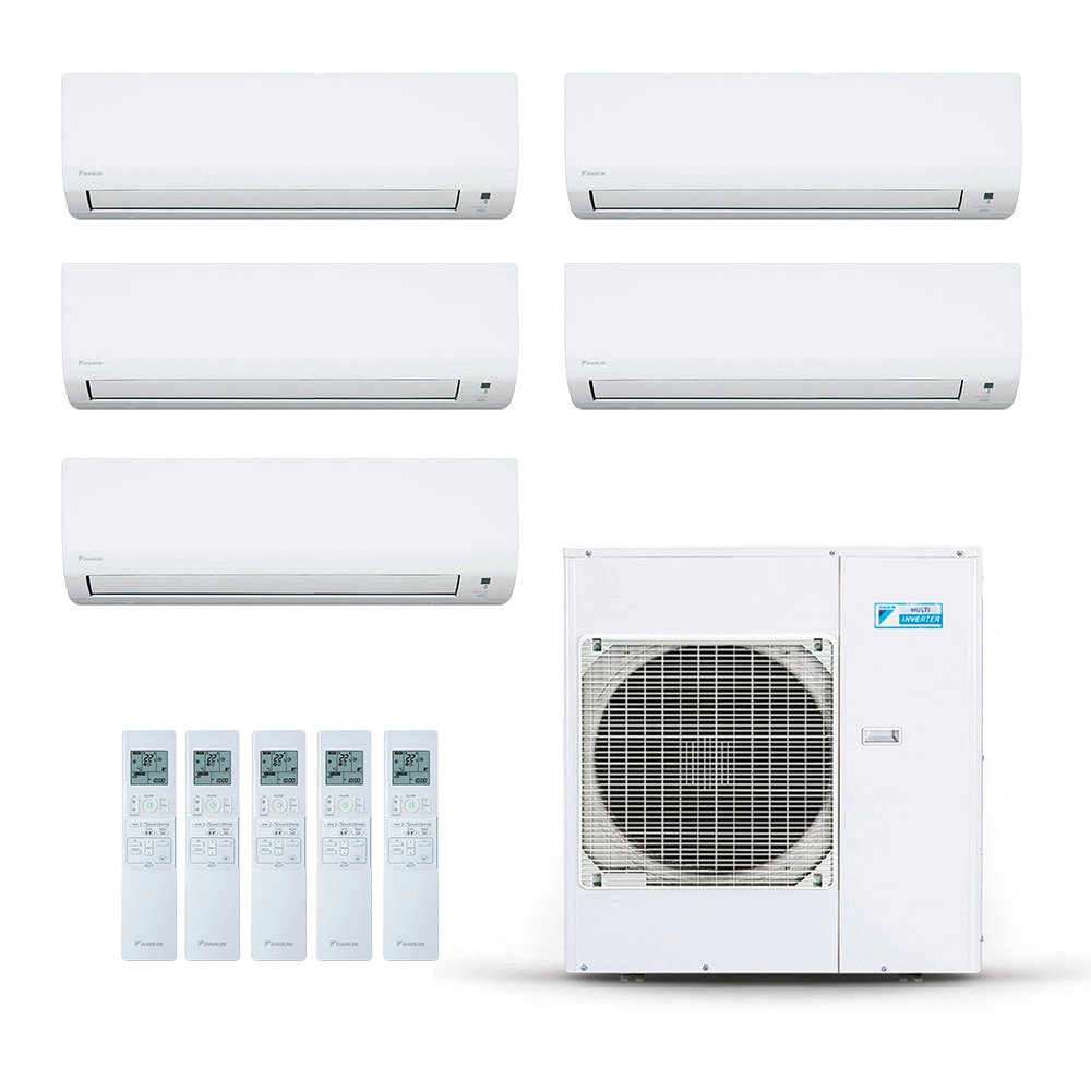 Ar-Condicionado Multi Split Inverter Daikin 38.000 BTUs (4x Evap HW 9.000 + 1x Evap HW 18.000) Quente/Frio 220V