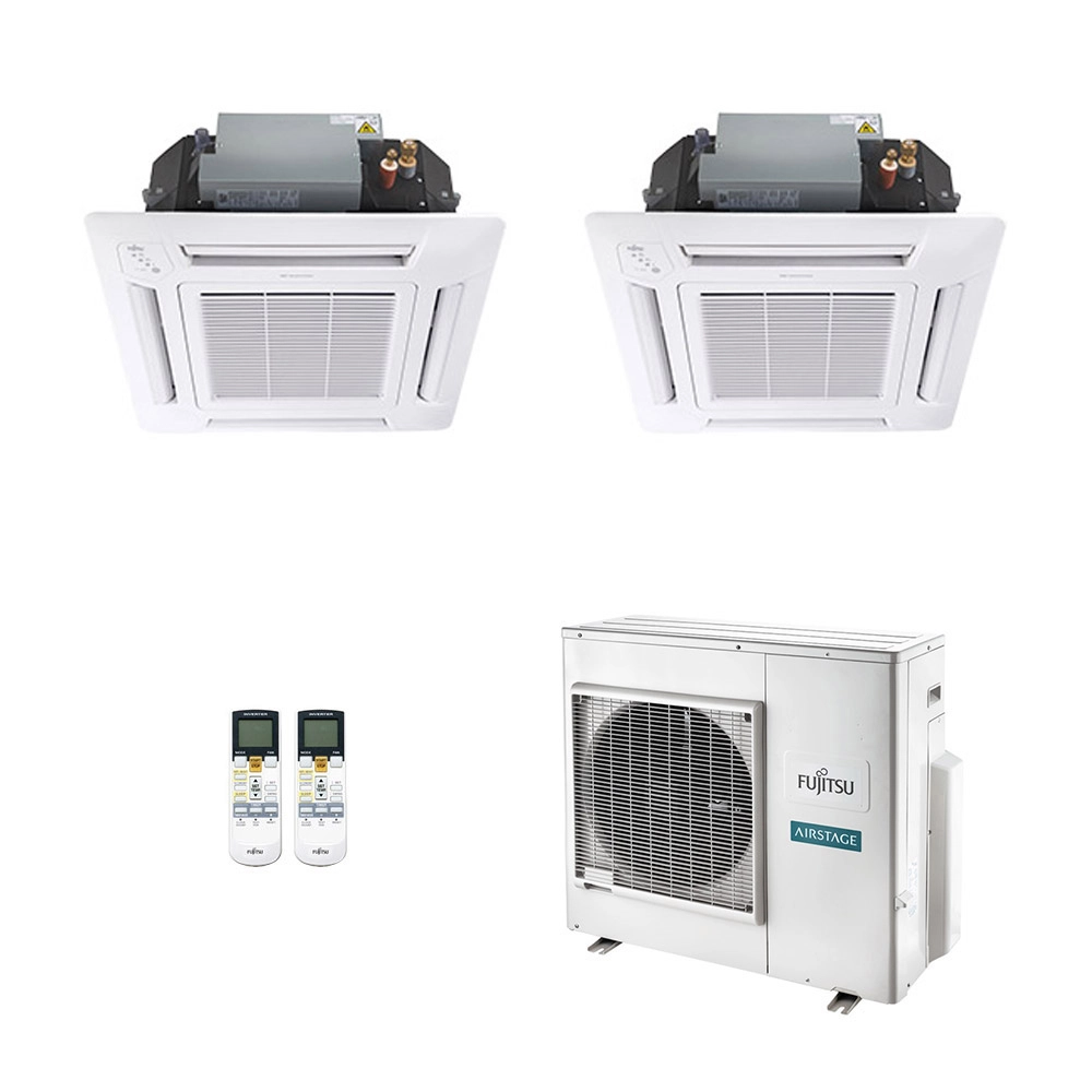 Ar-Condicionado Multi Split Inverter Fujitsu 35.000 (2x Evap Cassete 4 Vias 18.000) Quente/Frio 220V Ar-Condicionado Multi Split Inverter Fujitsu 35.000 (2x Evap Cassete 4 Vias 18.000) Quente/Frio 220V