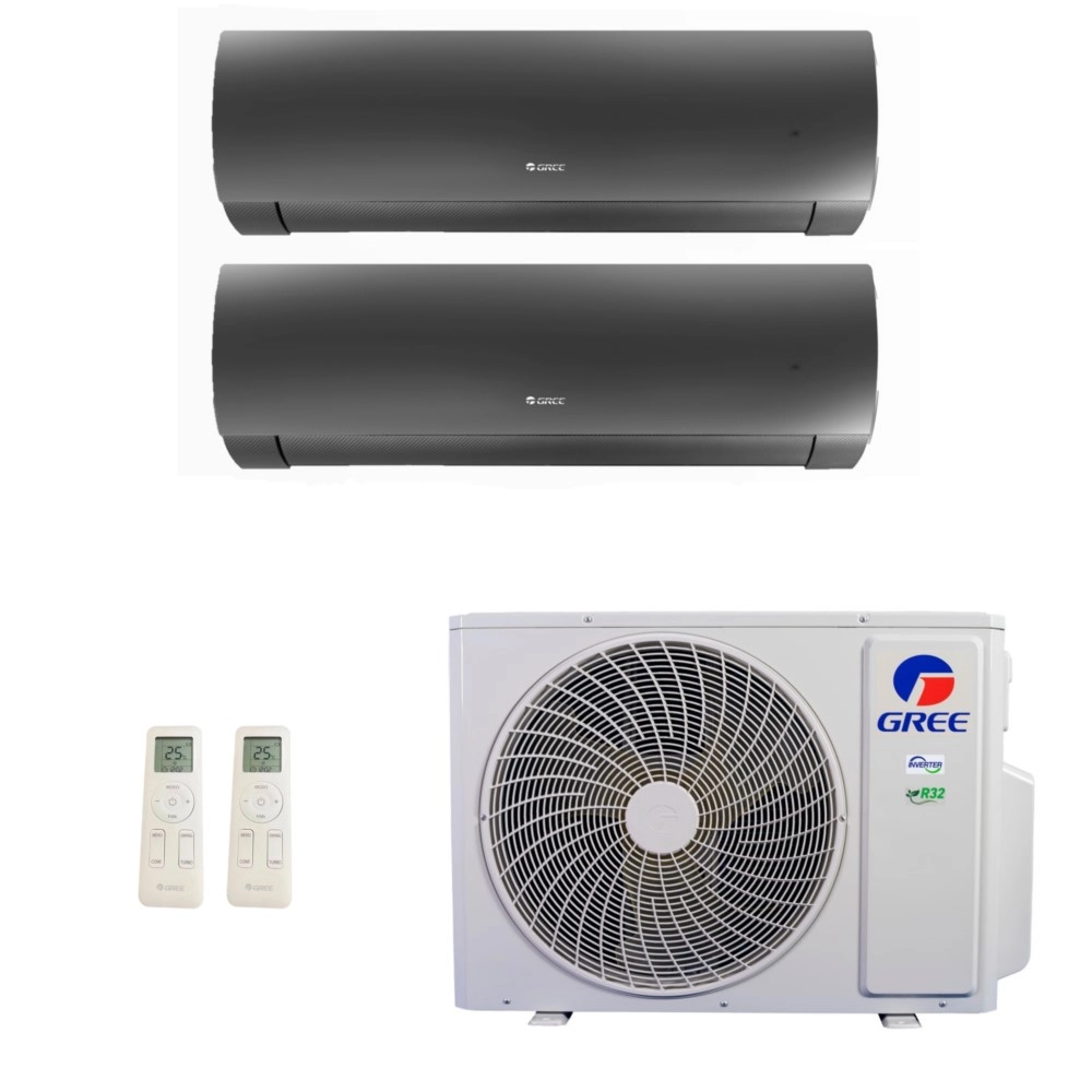 Ar-Condicionado Multi Split Inverter Gree 18.000 (1x Evap HW 9.000 + 1x Evap HW 12.000) Quente/Frio 220V