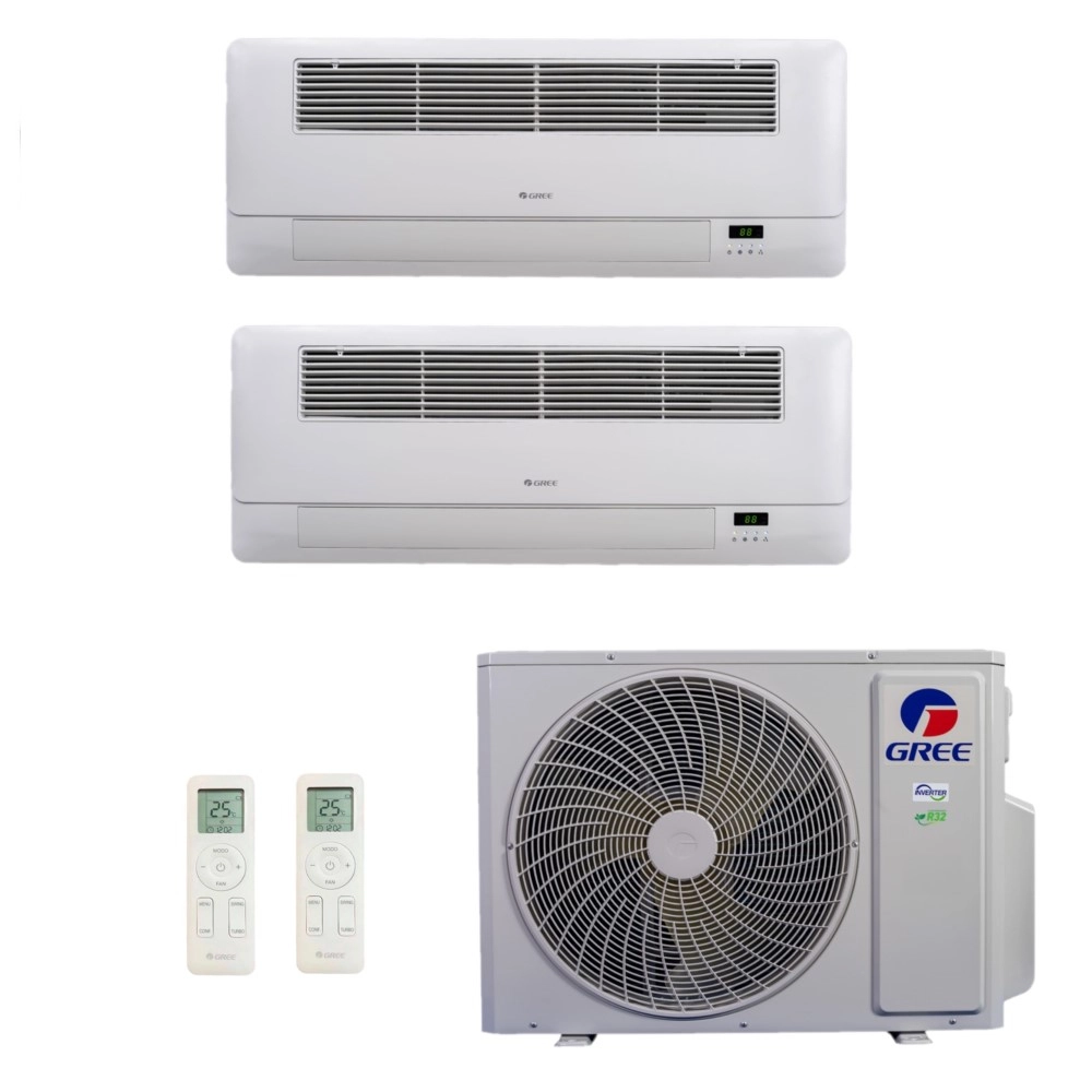 Ar-Condicionado Multi Split Inverter Gree 36.000 (2x Evap Cassete 1 Via 18.000) Quente/Frio 220V