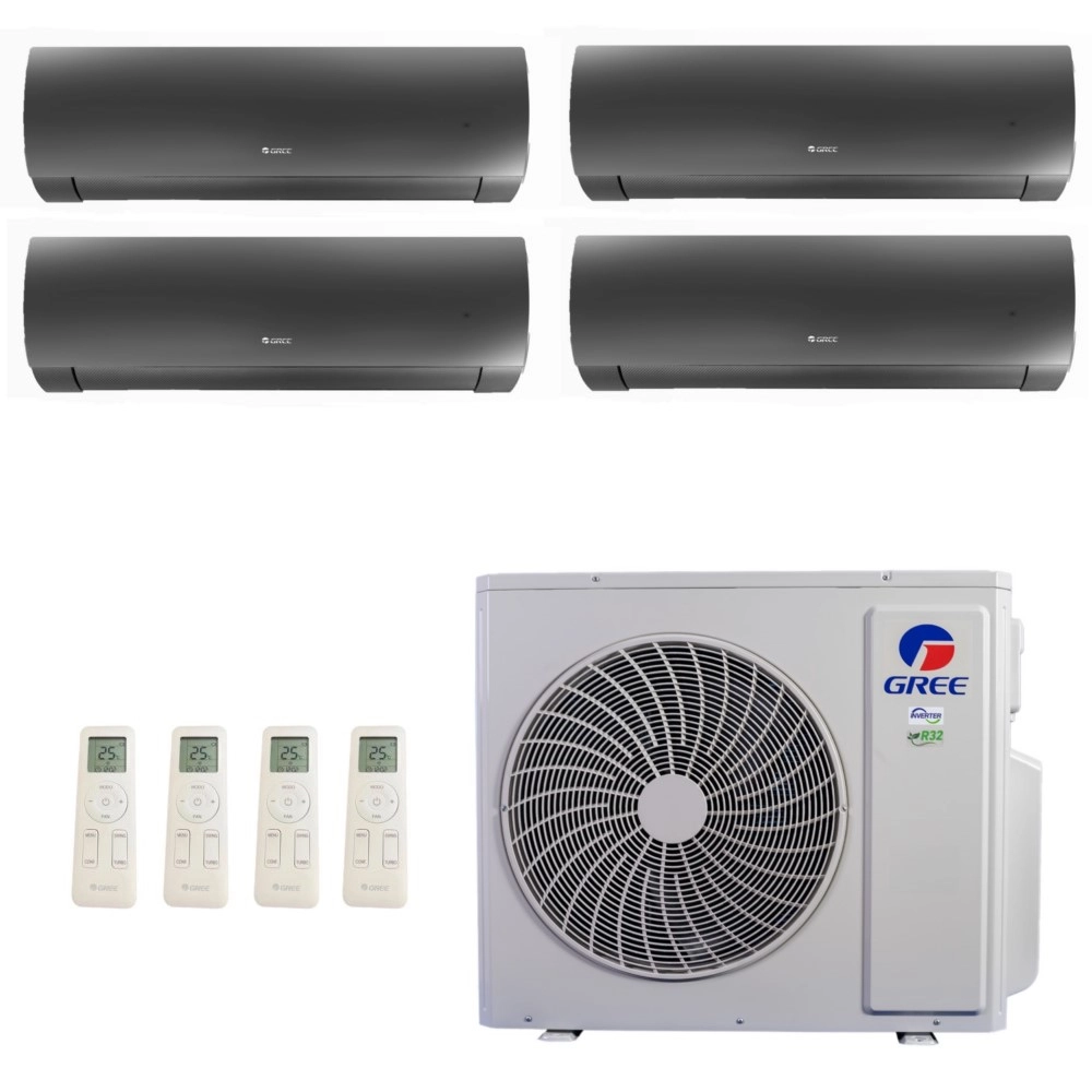 Ar-Condicionado Multi Split Inverter Gree 42.000 (3x Evap HW 12.000 + 1x Evap HW 24.000) Quente/Frio 220V