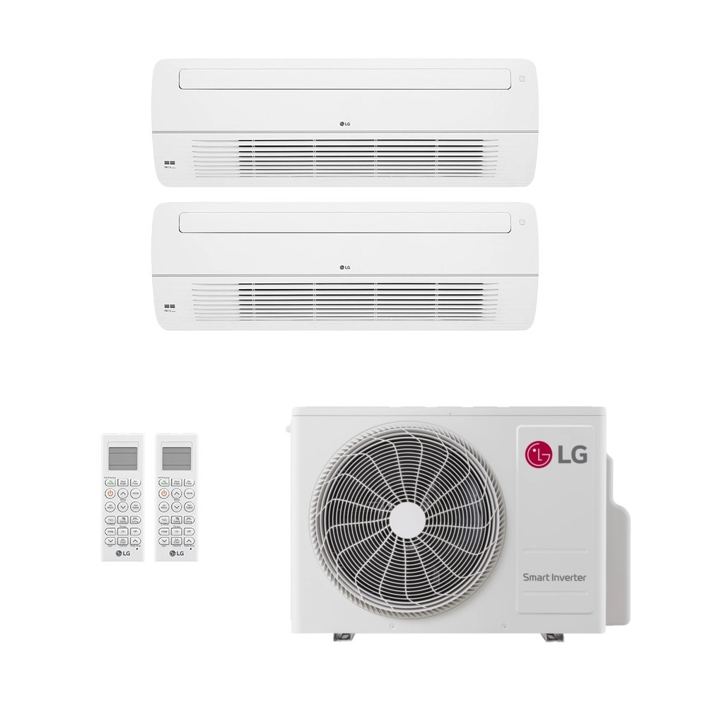 Ar-Condicionado Multi Split Inverter LG 18.000 (1x Evap Cassete 1 Via 9.000 + 1x Evap Cassete 1 Via 12.000) Só Frio 220V								