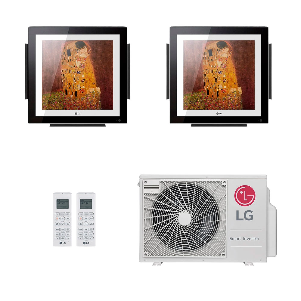 Ar-Condicionado Multi Split Inverter LG 18.000 (2x Evap Artcool Gallery 12.000) Quente/Frio 220V