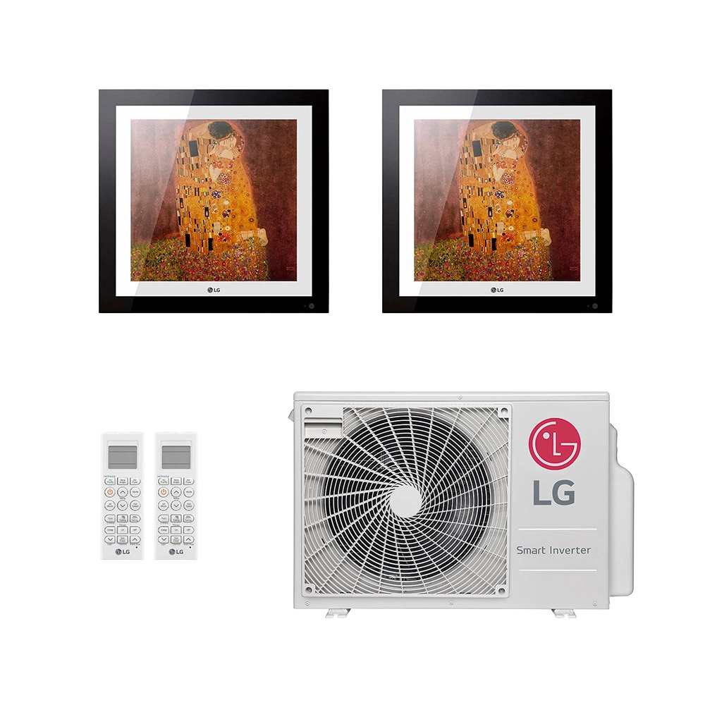 Ar-Condicionado Multi Split Inverter LG 18.000 (2x Evap Artcool Gallery 12.000) Só Frio 220V